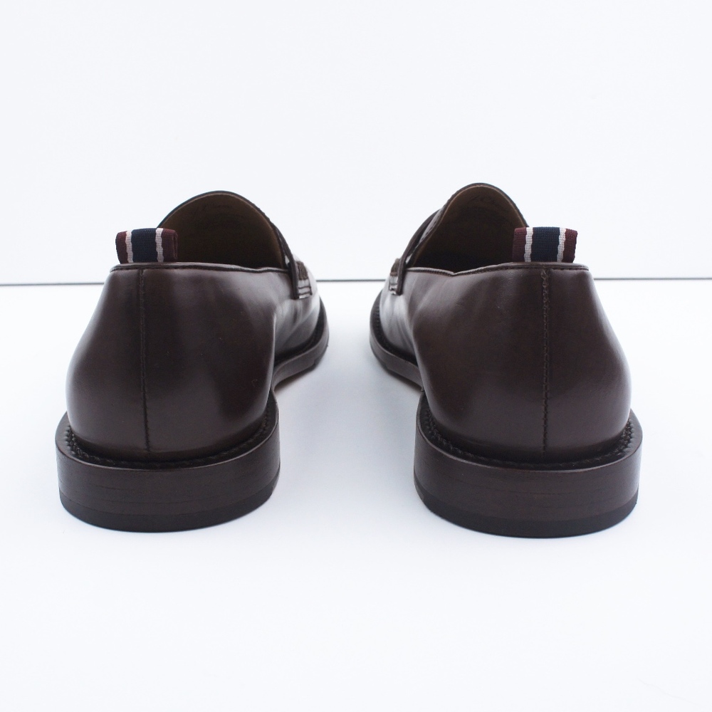 New JCREW Mens Oar Stripe Penny Loafers - Picture 3 of 3